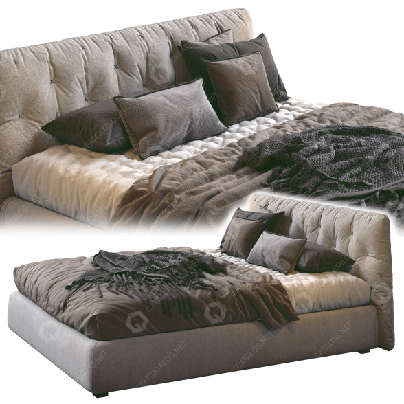 Ліжко LeComfort Atrium Beige 3D модель