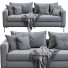 Sofa Living Divani Box Light Gray - Navasard