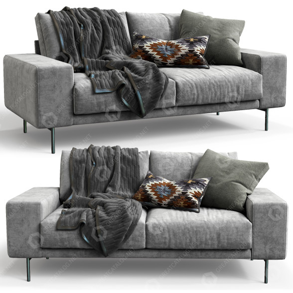 Sofa B&T Design Piu Double 3D-Modell