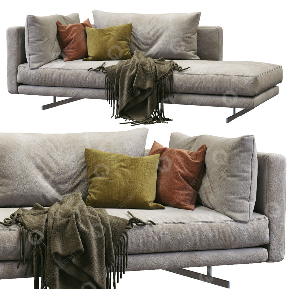 Кушетка Berto Dee Dee Chaise Lounge 3D модель