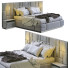 Lit et tables de chevet Visionnaire Beloved Gray - Navasard