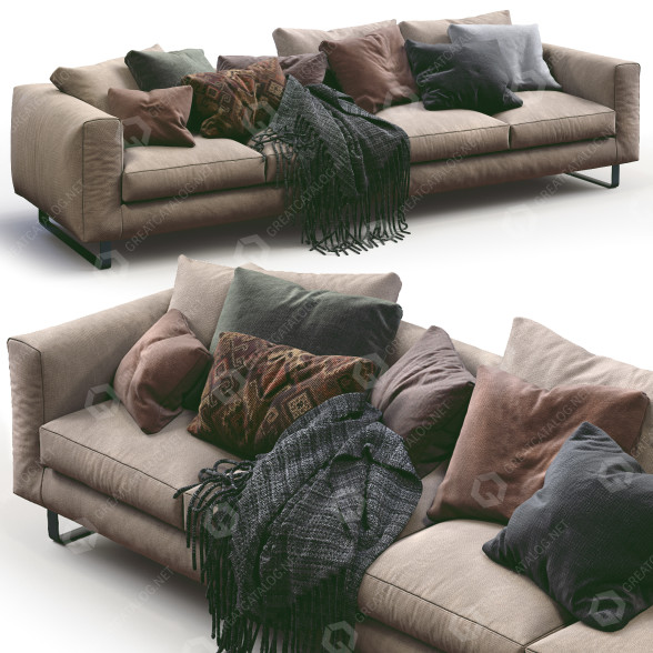 Sofa Prostoria Elegance Beige 3D-Modell