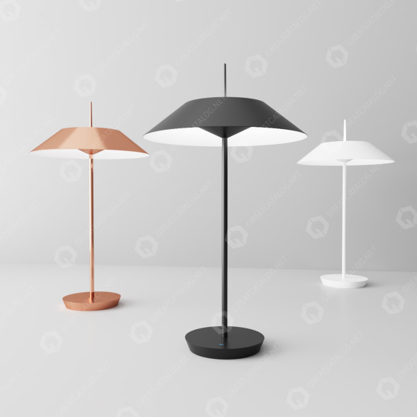 Lampa stołowa Vibia Mayfair model 3D