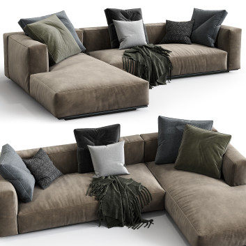 Canapé Flexform Grandemare (v5) Modèle 3D