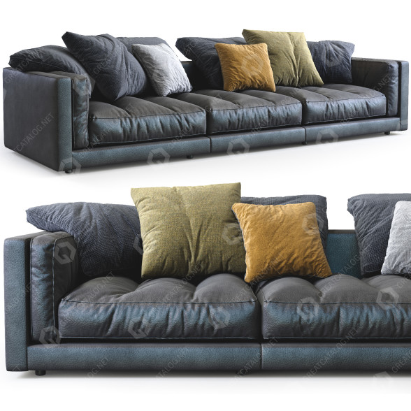 Sofá Flexform Lucien Leather Modelo 3D