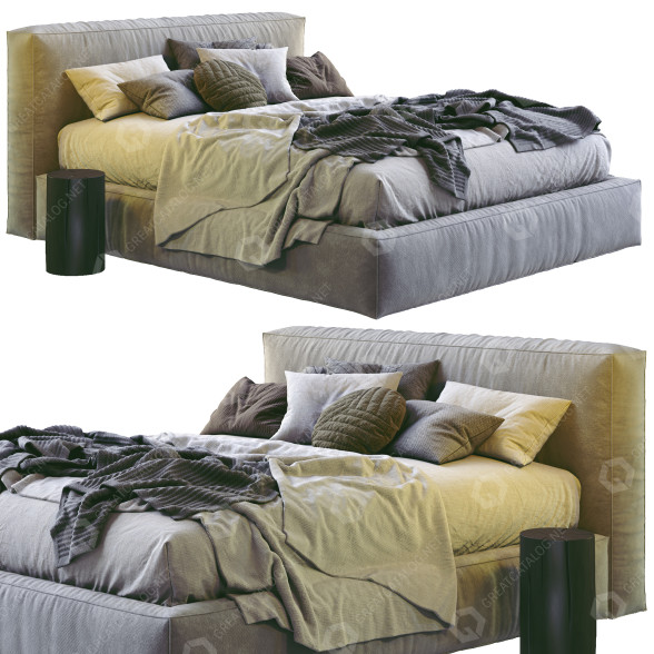 Ліжко та тумбочки Globewest Vittoria Bold 3D модель