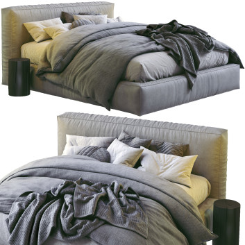 Cama y mesitas de noche Globewest Vittoria Bold Leather
