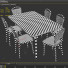 Mesa y sillas Gebrüder Thonet Vienna GmbH Dining Set 03 - Yagubovvvv