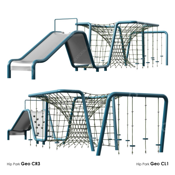 Plac gier i zabaw Hip Park Set 3 model 3D