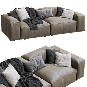 Sofa Living Divani Leather Extra Wall