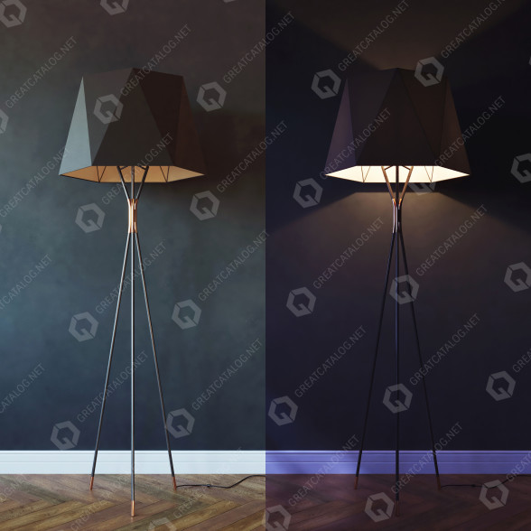 Торшер CVL Solitaire 3D модель