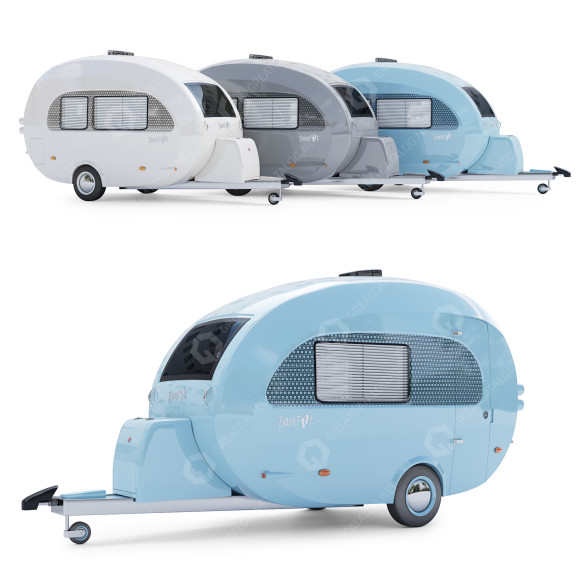 Трейлер nuCamp Barefoot Caravan 3D модель