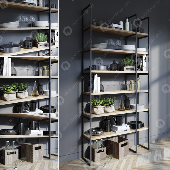 Décoration Kitchen Accessories 1 modèle 3D