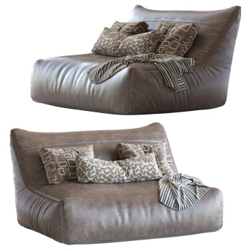 Диван West Elm Levi Bean Bag Leather
