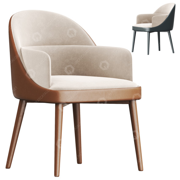 Krzesło Modern Dining model 3D