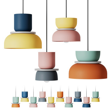 Mint Bliss Decor Macri Colorful Modern 3D модель