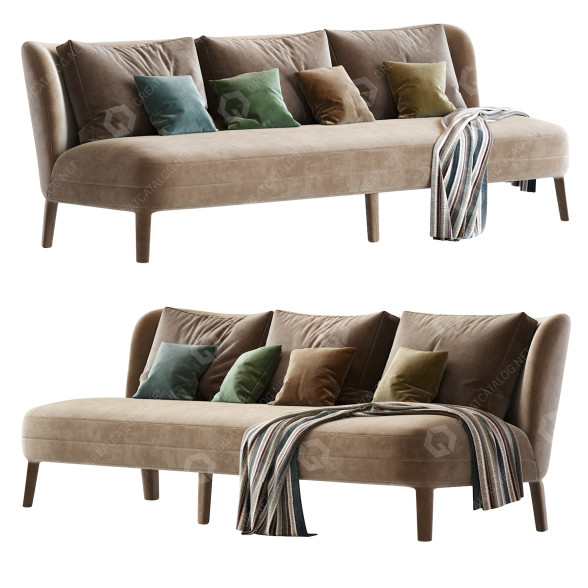 Sofa Maxalto Febo 3D model