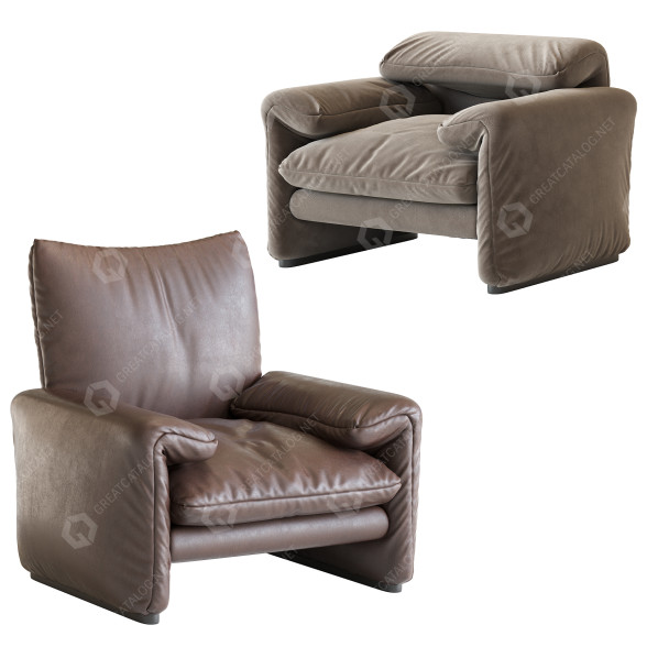 Sessel Poltrona Frau Maralunga 3D-Modell