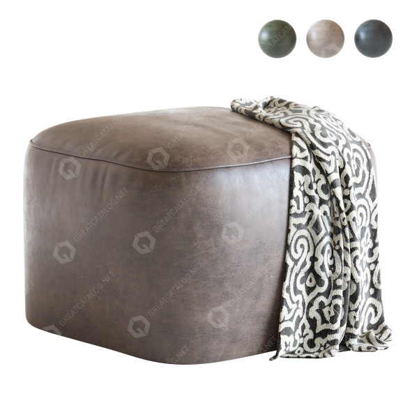 Пуф Vuue Fitz Leather 3D модель