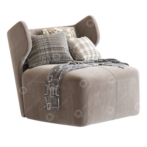 Sessel Ceccotti Collezioni DC 80 3D-Modell