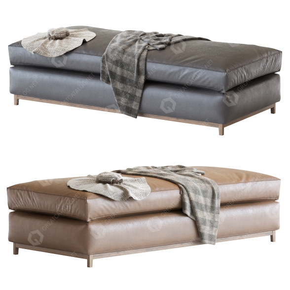 Bank Hugo Bench Leather 3D-Modell