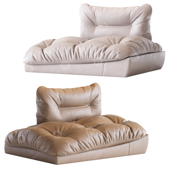 Крісло Baxter Milano Leather 3D модель