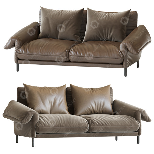 Sofa Sancal Alpino Brown model 3D