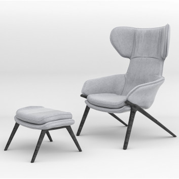 Крісло та пуф Cassina Textile