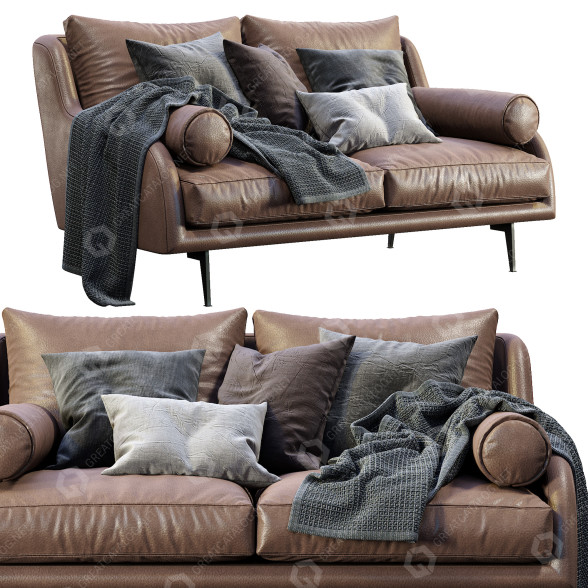 Диван Marac Leather Larseen 3D модель