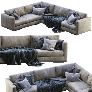 Диван Flexform Magnum Gray 3D модель