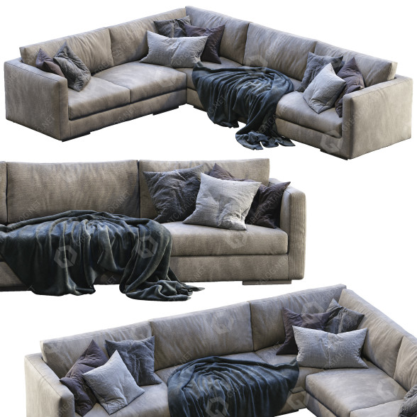Диван Flexform Magnum Gray 3D модель