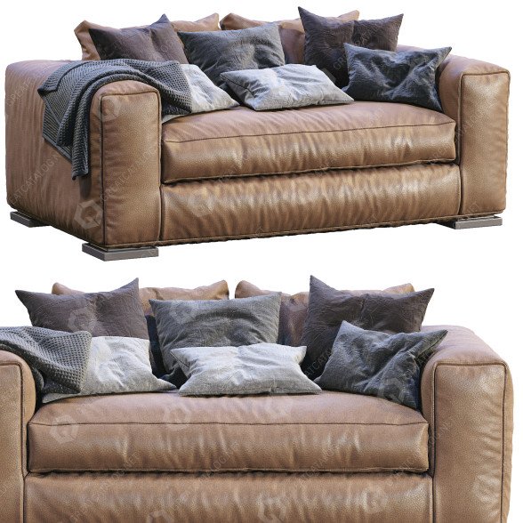 Диван Respace Leather Icon 3D модель