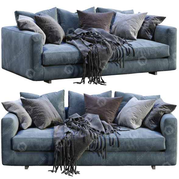 Диван Marac Malibu Blue 3D модель