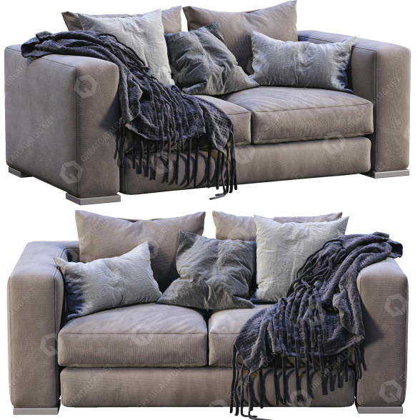 Canapé Jesse Arthur Beige modèle 3D