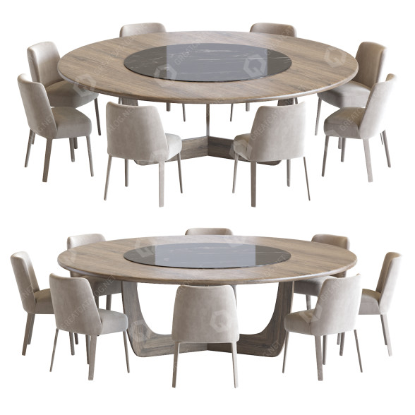 Mesa y sillas Segis Hammer and Cala Modelo 3D