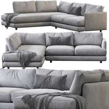 Диван West Elm Haven 2-Piece Terminal 3D модель