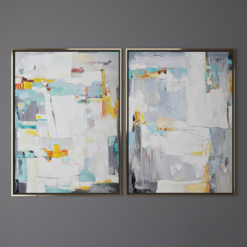 Картини  Set of Contemporary Art 2 3D модель