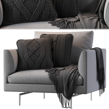 Крісло Zanotta 1333 Flamingo Gray