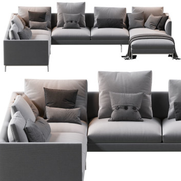 Диван Zanotta 1333 Flamingo Gray