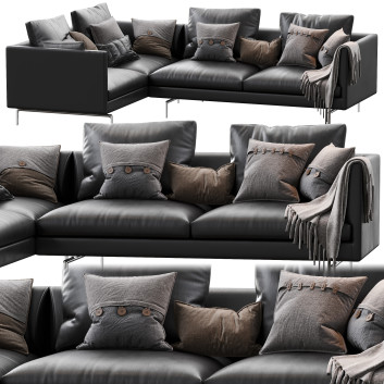 Диван Zanotta 1333 Flamingo Black