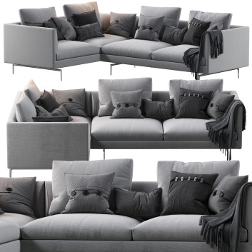 Диван Zanotta 1333 Flamingo Gray