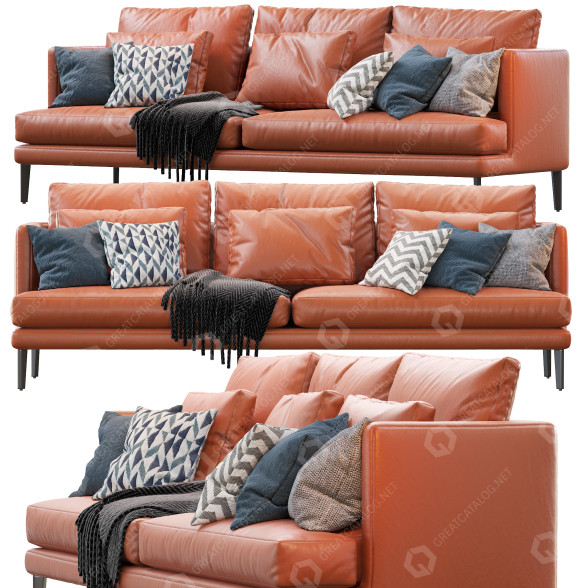 Sofá Bonaldo Paraiso Orange Modelo 3D