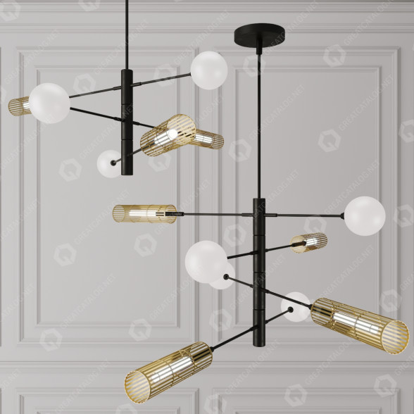 Kronleuchter Sway Black 3D-Modell