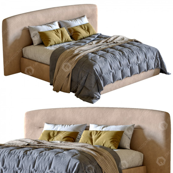Bed Jesse Prince Beige 3D model
