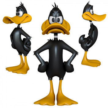 Statuette Daffy Duck Modèle 3D