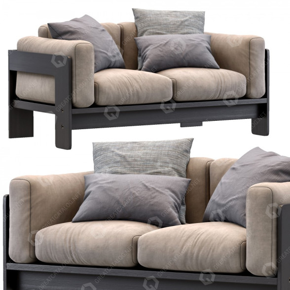 Sofa Knoll Bastiano 3D model