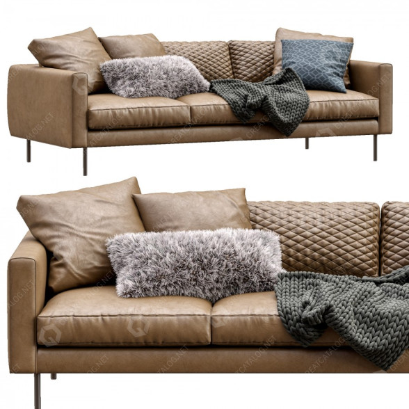 Sofa Moooi Boutique Leather 3D-Modell