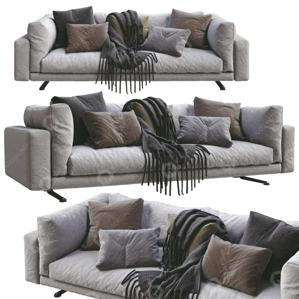Диван Living Divani Floyd Hi 3D модель