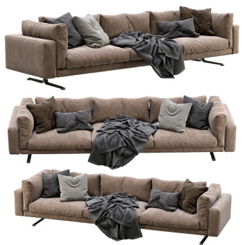 Sofa Living Divani Floyd Hi Brown 
