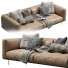 Диван Living Divani Leather Rodwood - Navasard